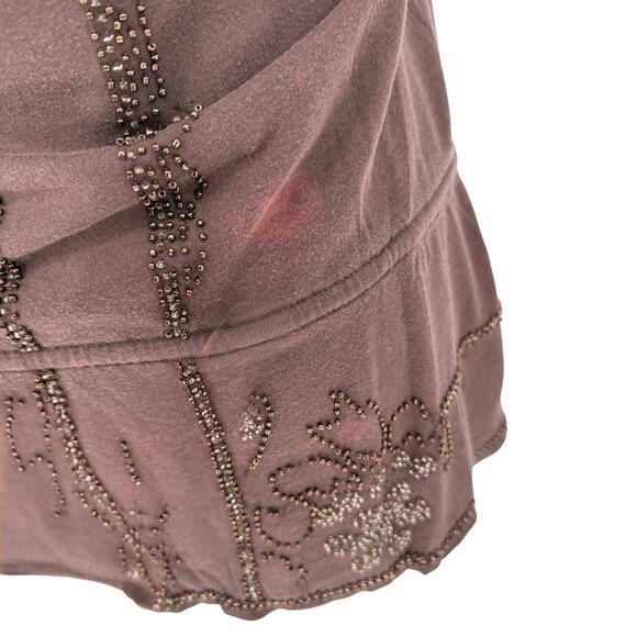 Abercrombie & Fitch Ezra Fitch Beaded Tube Top Tunic Y2K Vintage Boho Festival - Picture 3 of 4